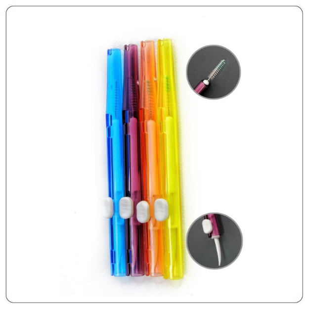 Glass-Handled Eyebrow Brush