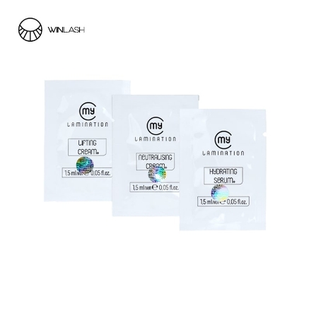 Order My Lamination 3-Step Lash & Brow Lift Kit Usage & Ingredients – Lash Lift Kit Online Dubai My Lamination 3-step Lash & Brow Lift Kit – Lifting, Neutralising & Hydrating sachets | WinLash Dubai