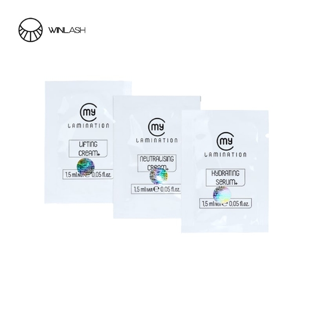 My Lamination 3-step Lash & Brow Lift Kit – Lifting, Neutralising & Hydrating sachets | WinLash Dubai