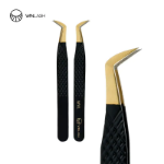 WINLASH black handle fiber tip lash tweezer