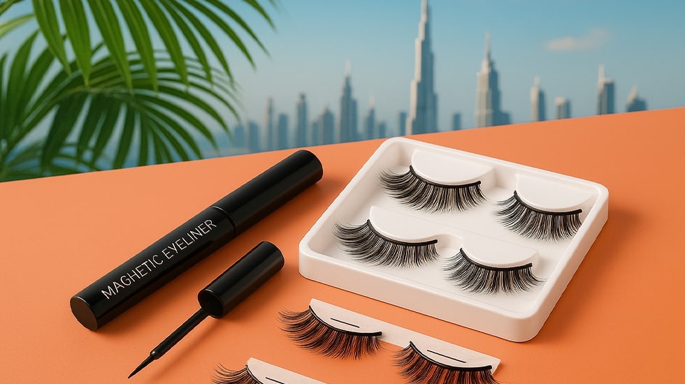 Easy glue-free lash enhancements for Dubai’s climate | Winlash Glue-free eyelash application with magnetic lashes in Dubai | Winlash
