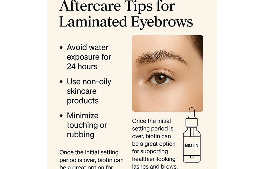 laminated eyebrows aftercare