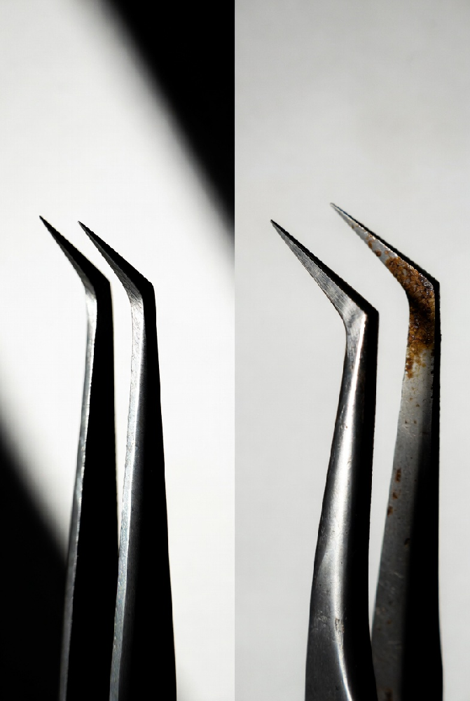 Signs of worn isolation tweezers – when to replace your lash tools