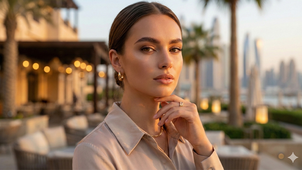 Brow tinting glow effect with defined and radiant eyebrows