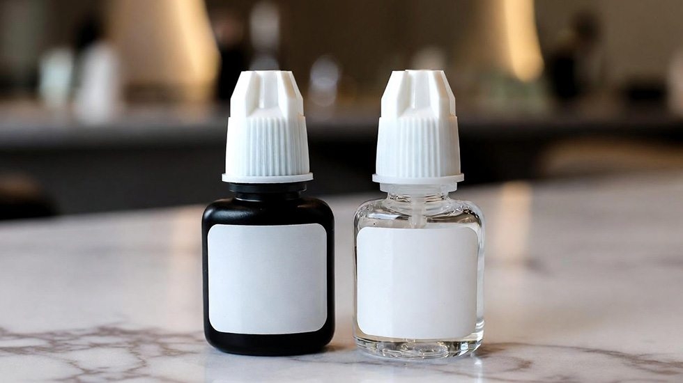 Black vs Clear Adhesive and Low-Fume Formulas: How to Select Glue for Pigment Sensitivity and Reactive Clients Black vs Clear Lash Extension Glue and Choosing for Sensitive Clients