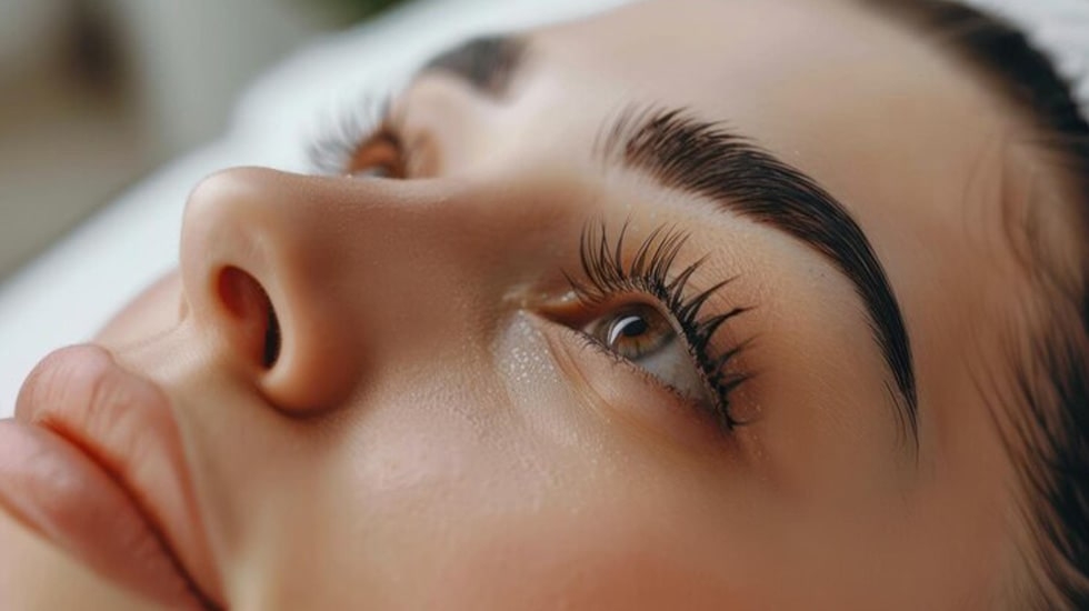 How a Keratin Lash Lift Enhances Natural Lashes | Winlash Dubai Lash lift process with silicone pads for natural curl | Winlash Dubai