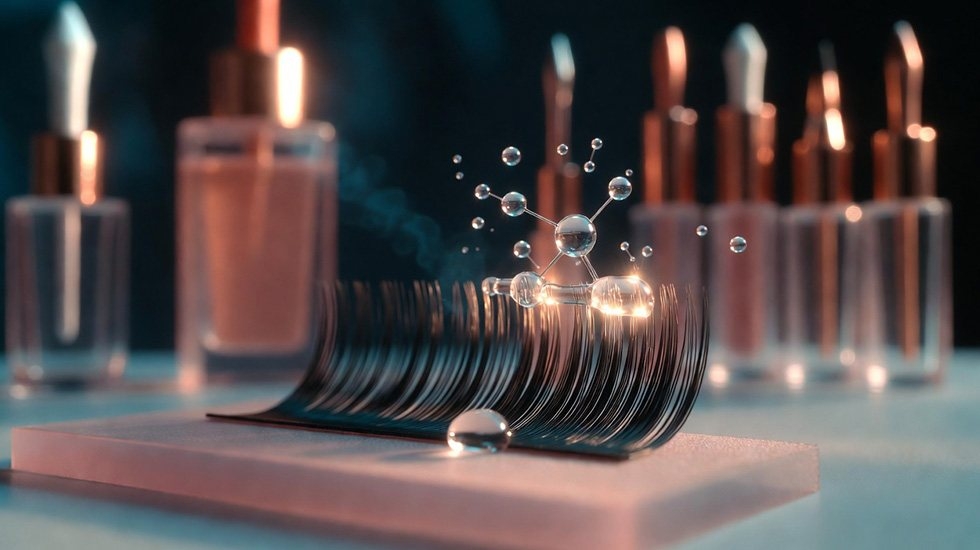Chemistry of cyanoacrylate adhesives in professional lash extensions