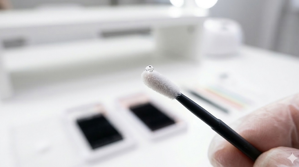 Professional disposable micro brushes for precision lash extension and lift application