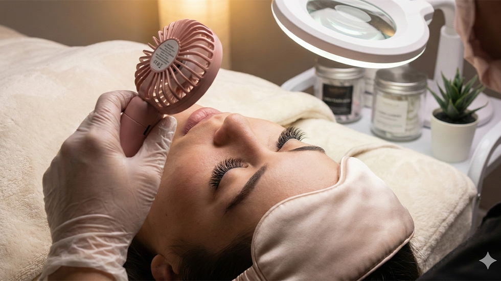 USB Rechargeable Portable Eyelash Fan Dryer - Winlash Professional Professional single-speed mini lash fan for eyelash extension adhesive drying