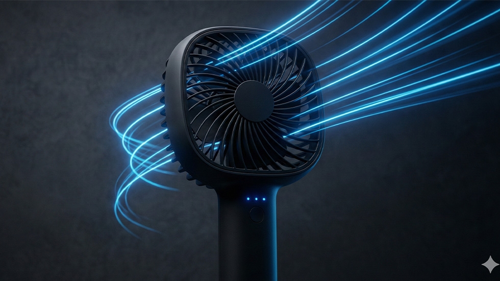 Professional 3-speed mini fan for fast eyelash extension adhesive drying