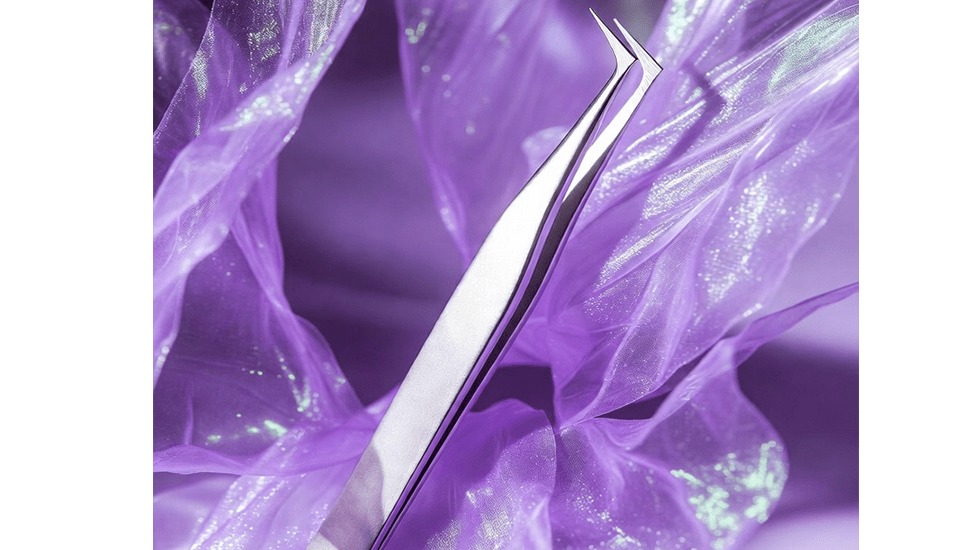Winlash W4 Thin Tip Volume Lash Tweezer - Stainless Steel Precision Tool for 2D to Mega Volume Fans
