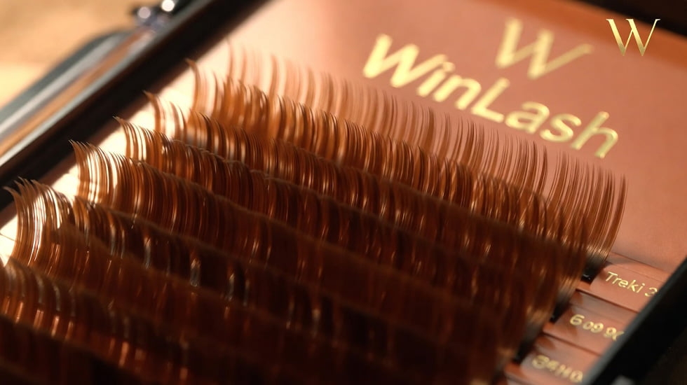 WinLash Kaki 2 Warm Henna Palette - Professional 20-Row Tray UAE WinLash-Kaki-2-Lash-Palette-Henna-Warm-Khaki-Korean-PBT-20-Rows-Dubai-UAE-Professional-Lash-Artist-Supplies