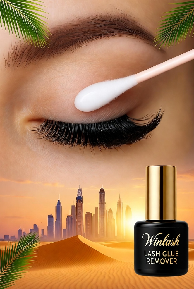 Premium Lash Glue Remover by Winlash - Safe & Effective Eyelash Extension Adhesive Removal in Dubai's Hot Climate